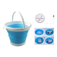 Kit Balde Retrátil + Mini Máquina de Lavar