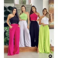 Calça Pantalona Feminina Tendência