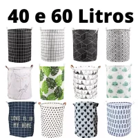 Cesto Organizador Multiuso Tecido Dobrável