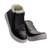 Tênis Abotinado Feminino com Pelos Blogueira